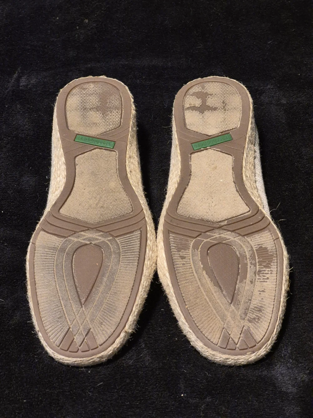 Grasshoppers Women's Golden Metallic Threaded Espadrille Loafers Size 9.5M